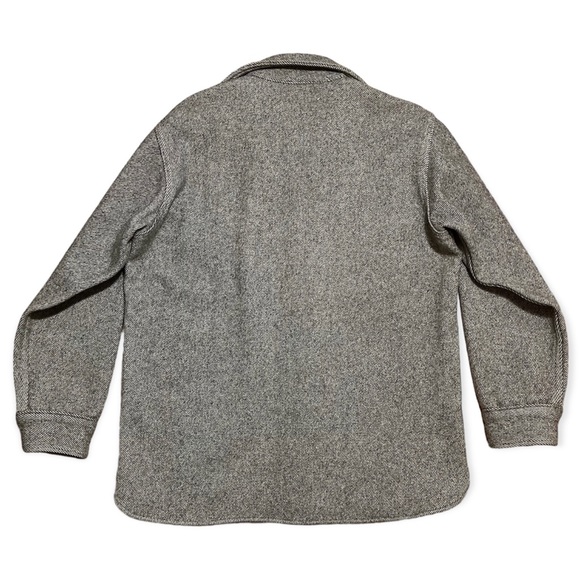 Woolrich Vintage Unisex Textured Wool Button Shirt Jacket Sz M - Picture 3 of 14